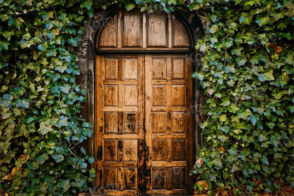 Kate Green Vines Plant Door Backdrop for Photography