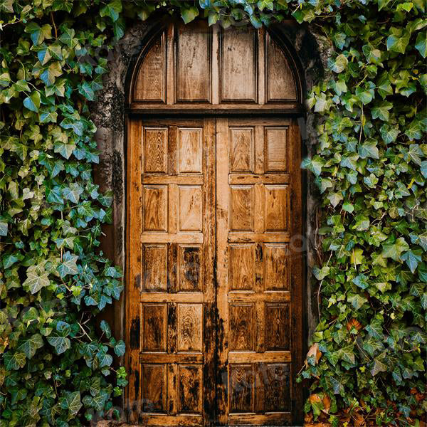 Kate Green Vines Plant Door Backdrop for Photography