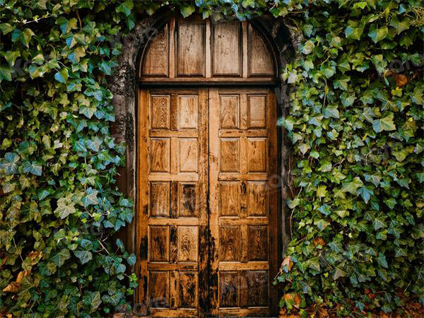 Kate Green Vines Plant Door Backdrop for Photography