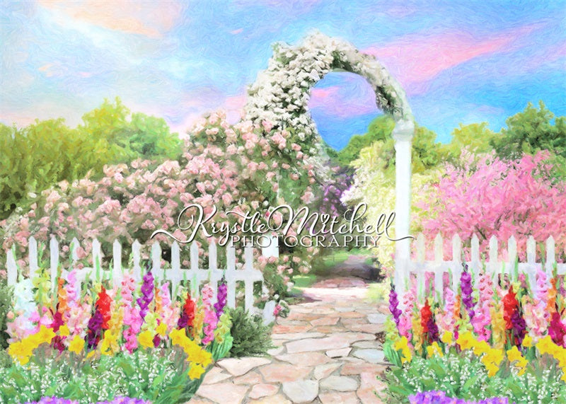 Kate Spring Garden Pastel Backdrop for Photography