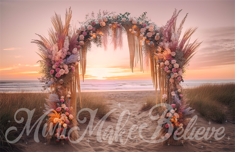 Kate Sunset Arch Backdrop Cake Smash Birthday Designed by Mini MakeBelieve