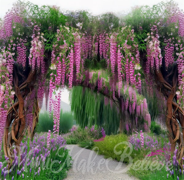 Kate Painterly Fine Art Wisteria Willow Backdrop Designed by Mini MakeBelieve