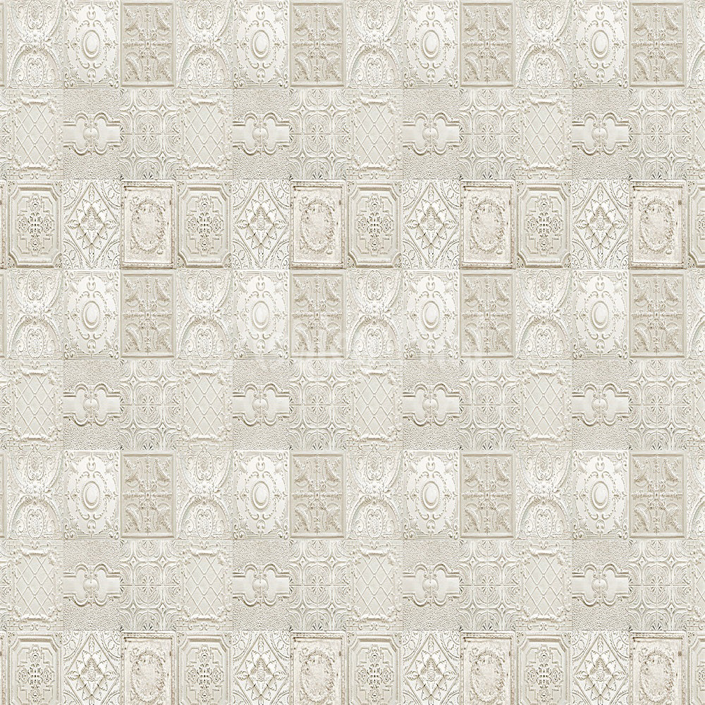 Kate Cream Tile Wall Backdrop Designed by Ashley Paul