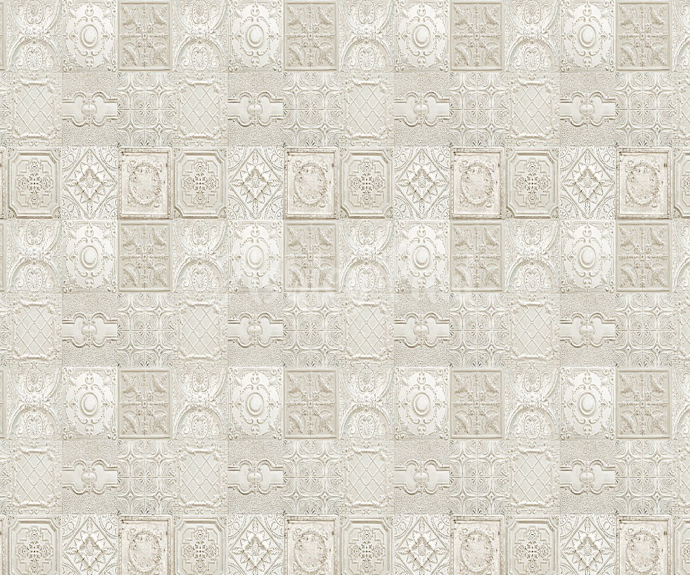 Kate Cream Tile Wall Backdrop Designed by Ashley Paul