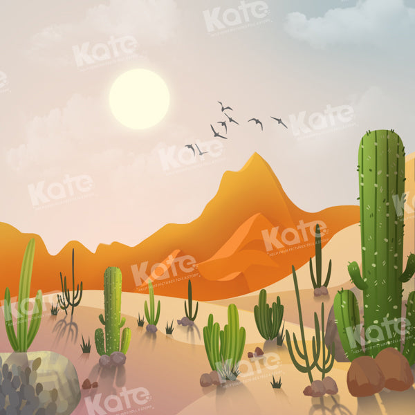 Kate Desert Sun Cactus Backdrop Designed by GQ