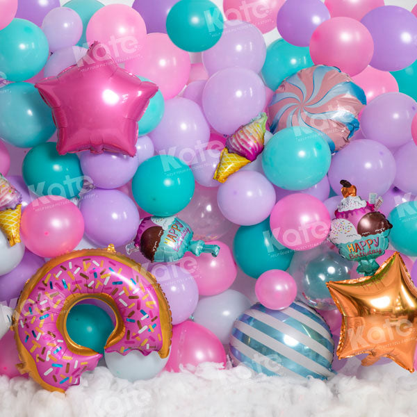 Kate Balloons Donut Candy Backdrop Designed by Emetselch