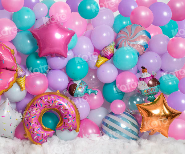 Kate Balloons Donut Candy Backdrop Designed by Emetselch