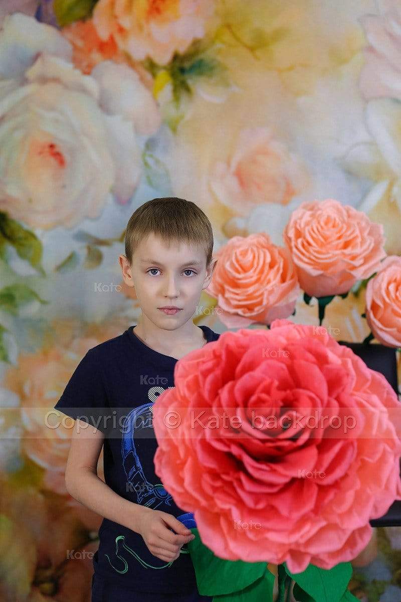 Katebackdrop£ºKate Yellow Flowers Background Photography Children Backdrop