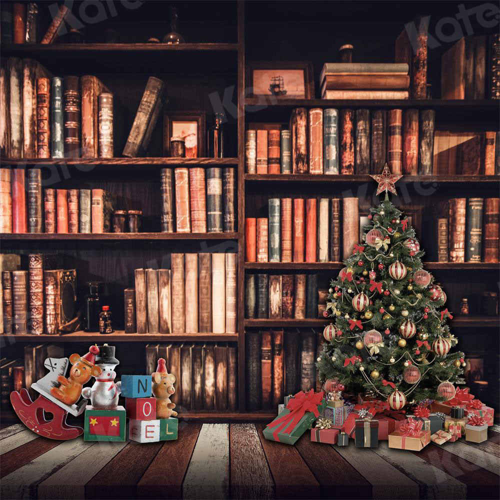 Kate Christmas Backdrop Books & Xmas Tree Designed By JS Photography - Kate Backdrop AU