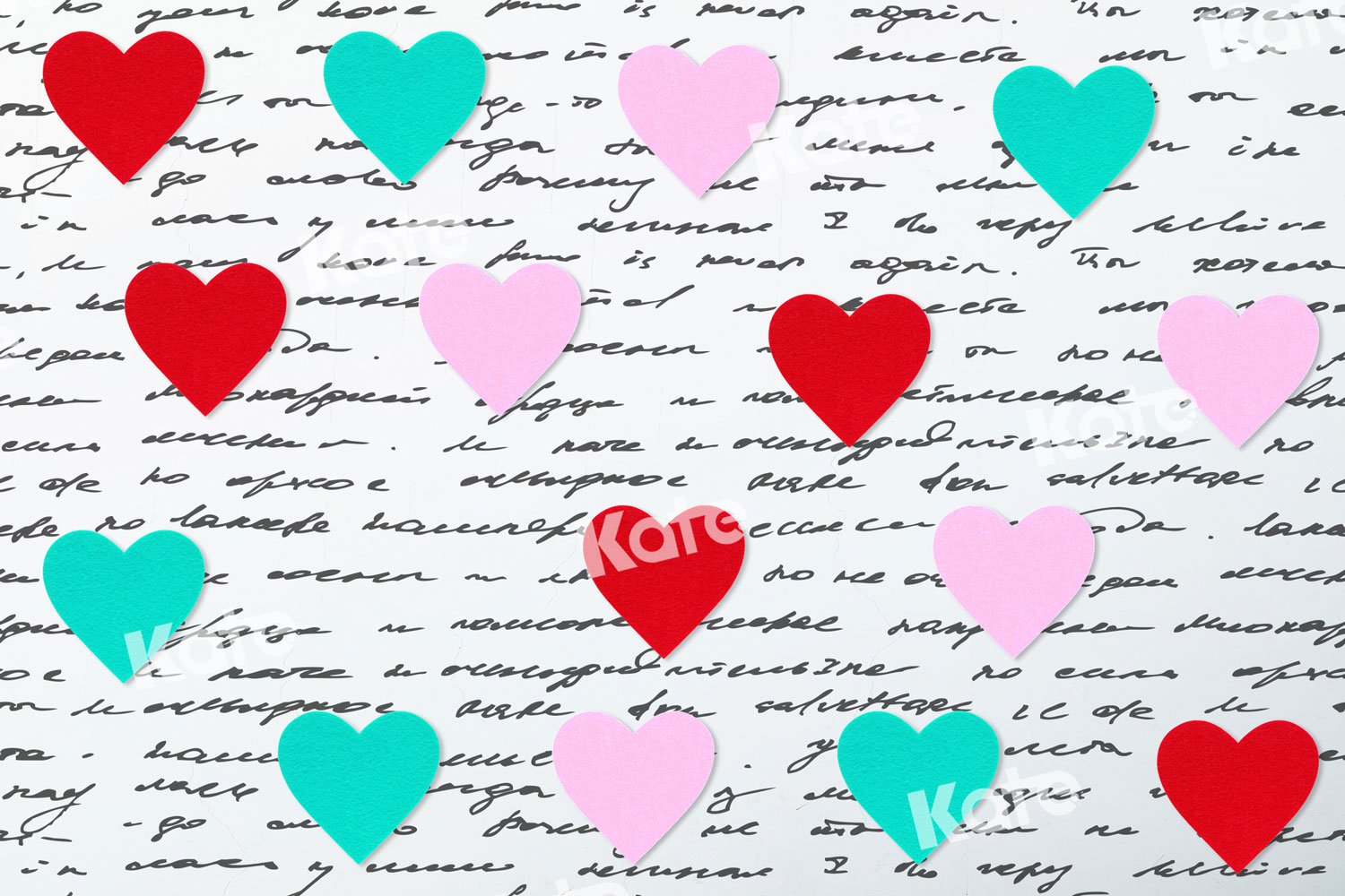 Kate Valentine's Day Love Words Wall Backdrop for Photography - Kate Backdrop AU