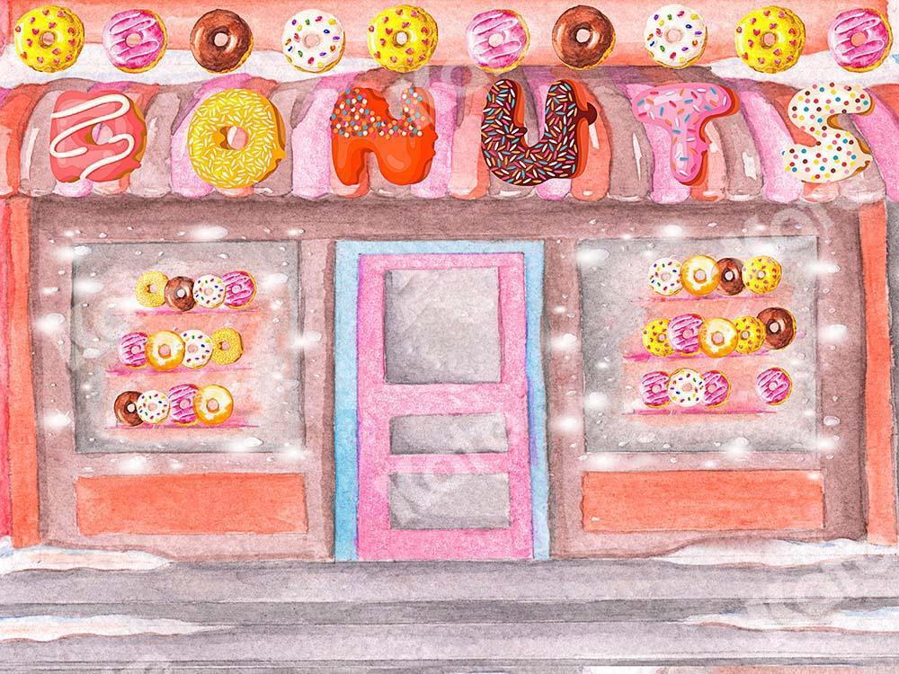 Kate Donuts Shop Birthday Designed by GQ - Kate Backdrop AU