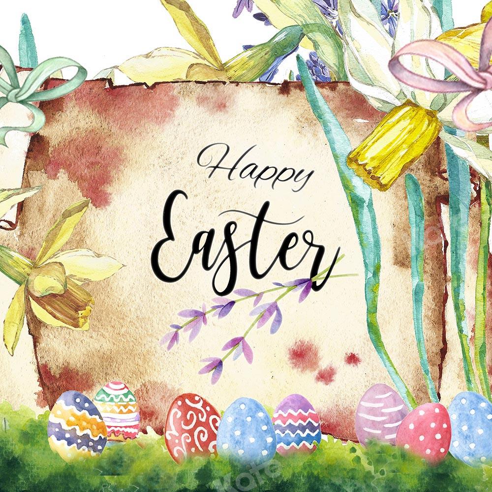 Kate Happy Easter Watercolor Backdrop Designed by Chain Photography - Kate Backdrop AU