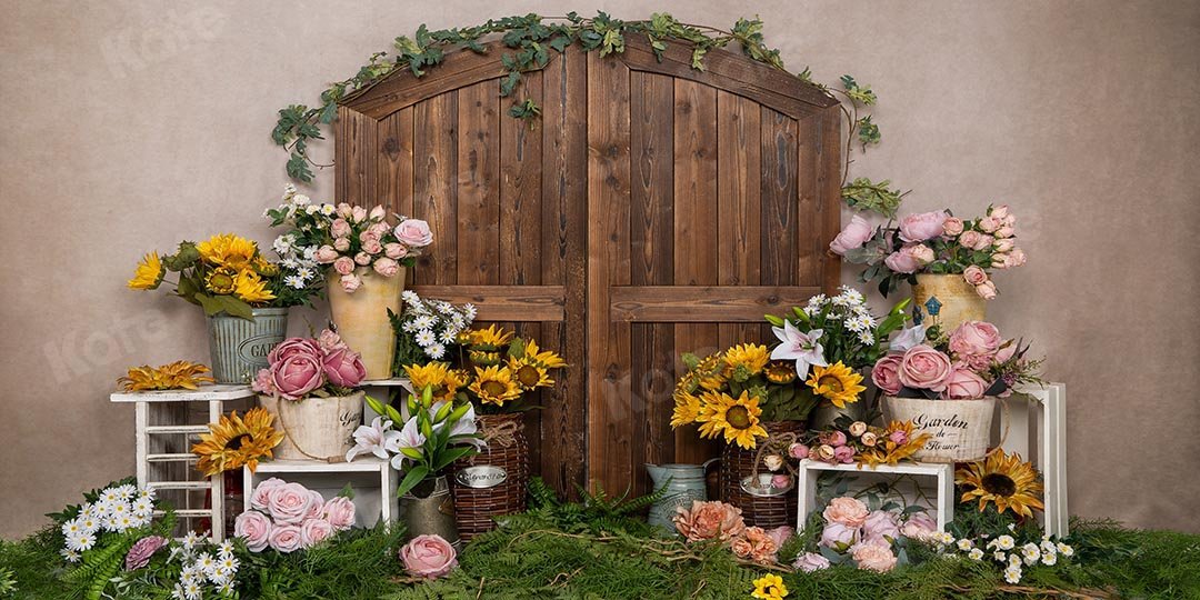 Kate Spring/mother's Day Flower Shop Cake Smash Backdrop Designed by Emetselch - Kate Backdrop AU