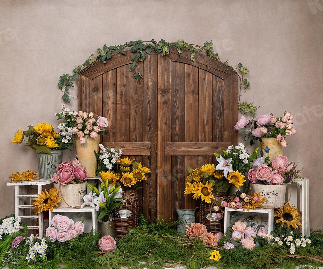 Kate Spring/mother's Day Flower Shop Cake Smash Backdrop Designed by Emetselch - Kate Backdrop AU