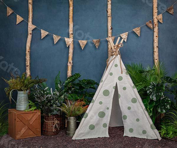 Kate Spring Camping Tent Cake Smash Backdrop Designed by Emetselch - Kate Backdrop AU