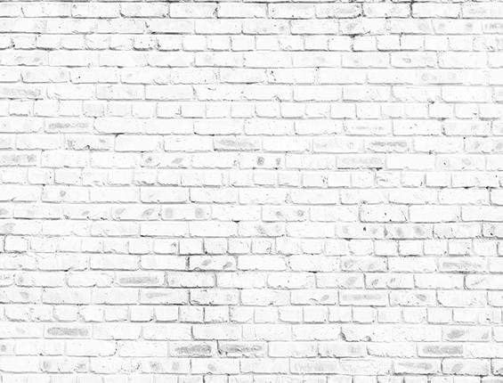 Kate Simple Retro White Brick Wall Backdrop AU for Photography