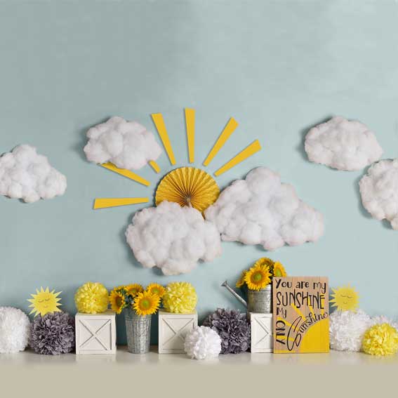 Kate Sunflower Sunshine Children Backdrop Designed By Mandy Ringe Photography - Kate Backdrop AU