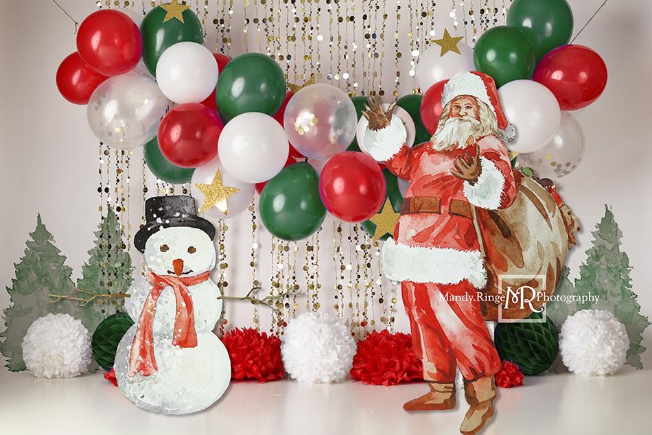 Kate Vintage Cutout Christmas Backdrop Designed by Mandy Ringe Photography - Kate Backdrop AU