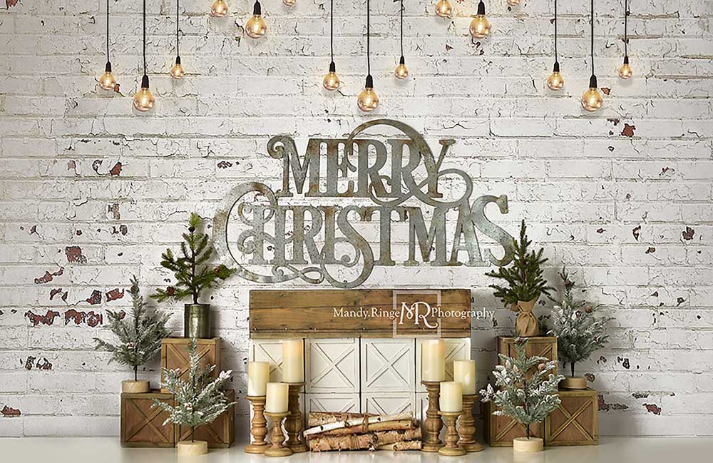 Kate Merry Farmhouse Christmas Backdrop Designed By Mandy Ringe Photography - Kate Backdrop AU