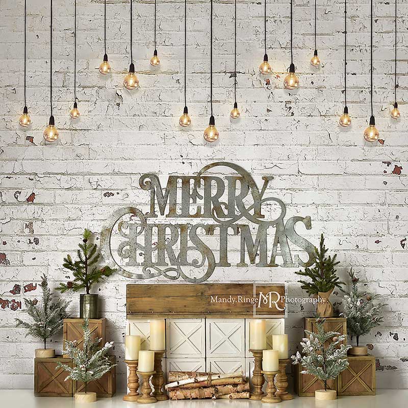 Kate Merry Farmhouse Christmas Backdrop Designed By Mandy Ringe Photography - Kate Backdrop AU