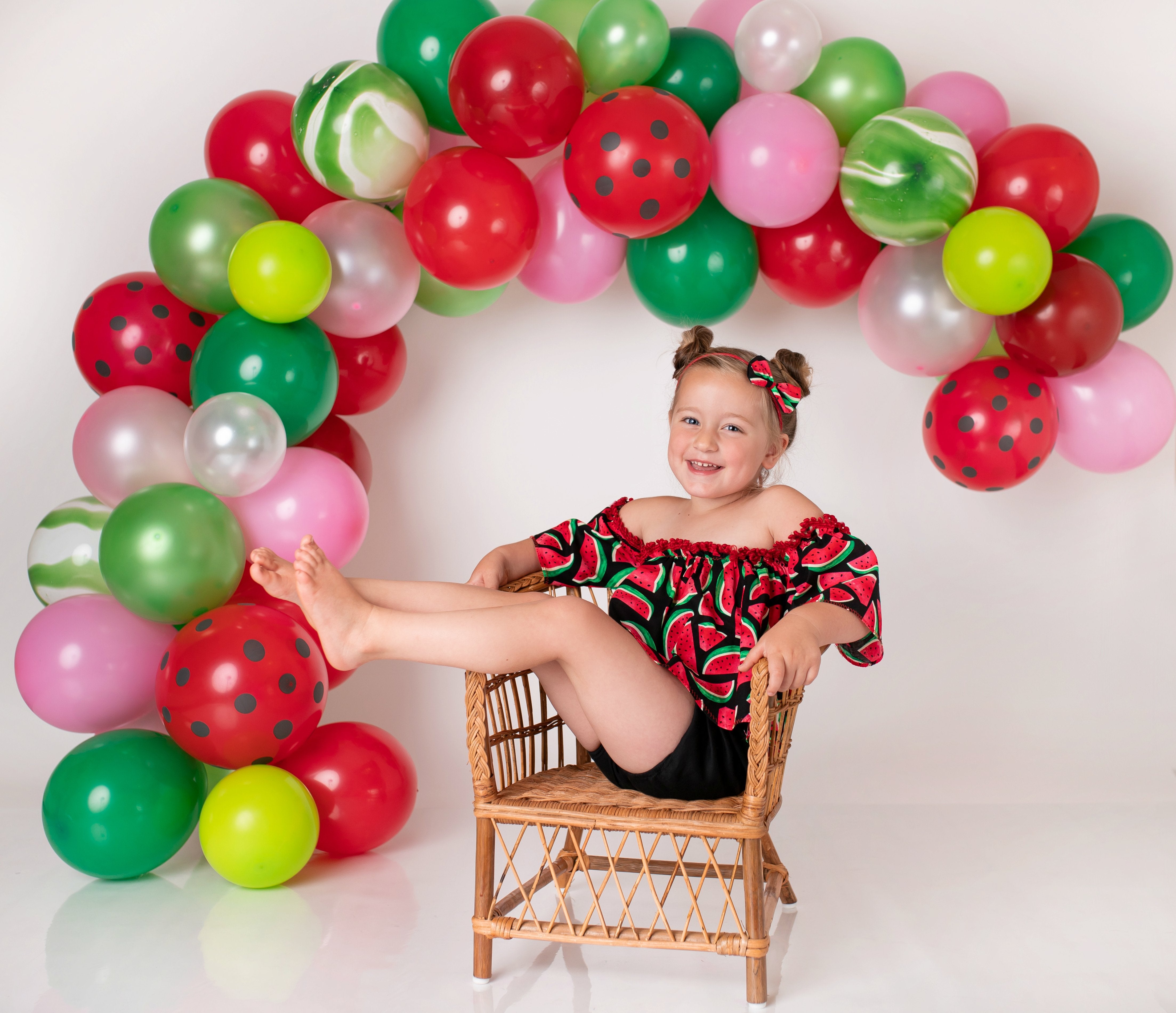 Kate Summer Backdrop Watermelon Balloons Designed By Leila Hale - Kate Backdrop AU