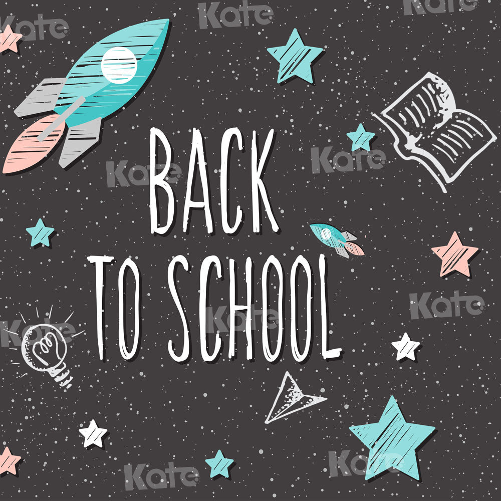 Kate Back to School Backdrop Blackboard Chalk Drawing Designed by Chain Photography - Kate Backdrop AU