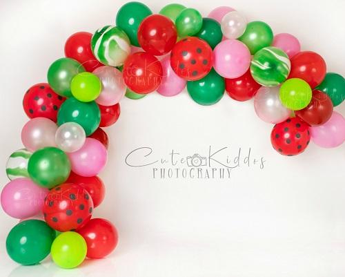 Kate Summer Backdrop Watermelon Balloons Designed By Leila Hale - Kate Backdrop AU