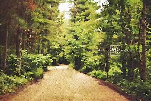 Kate Dirt Road with Pines Backdrop Designed by Mandy Ringe Photography - Kate Backdrop AU