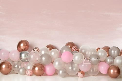 Kate Pink White and Rose Gold Backdrop Designed by Mandy Ringe Photography - Kate Backdrop AU