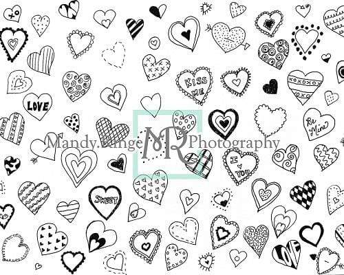 Kate Valentine's Doodles Backdrop Designed By Mandy Ringe Photography - Kate Backdrop AU