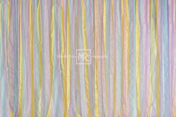 Kate Pastel Spring Ribbon Backdrop Designed by Mandy Ringe Photography - Kate Backdrop AU