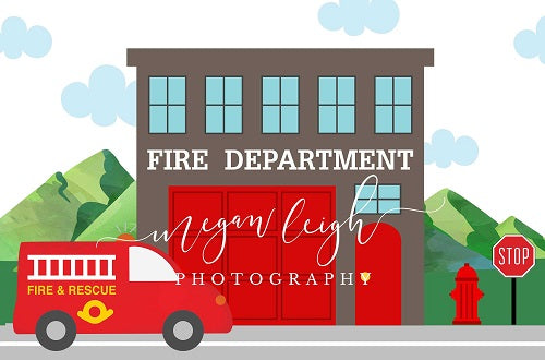 Kate Firehouse Backdrop Designed by Megan Leigh Photography - Kate Backdrop AU